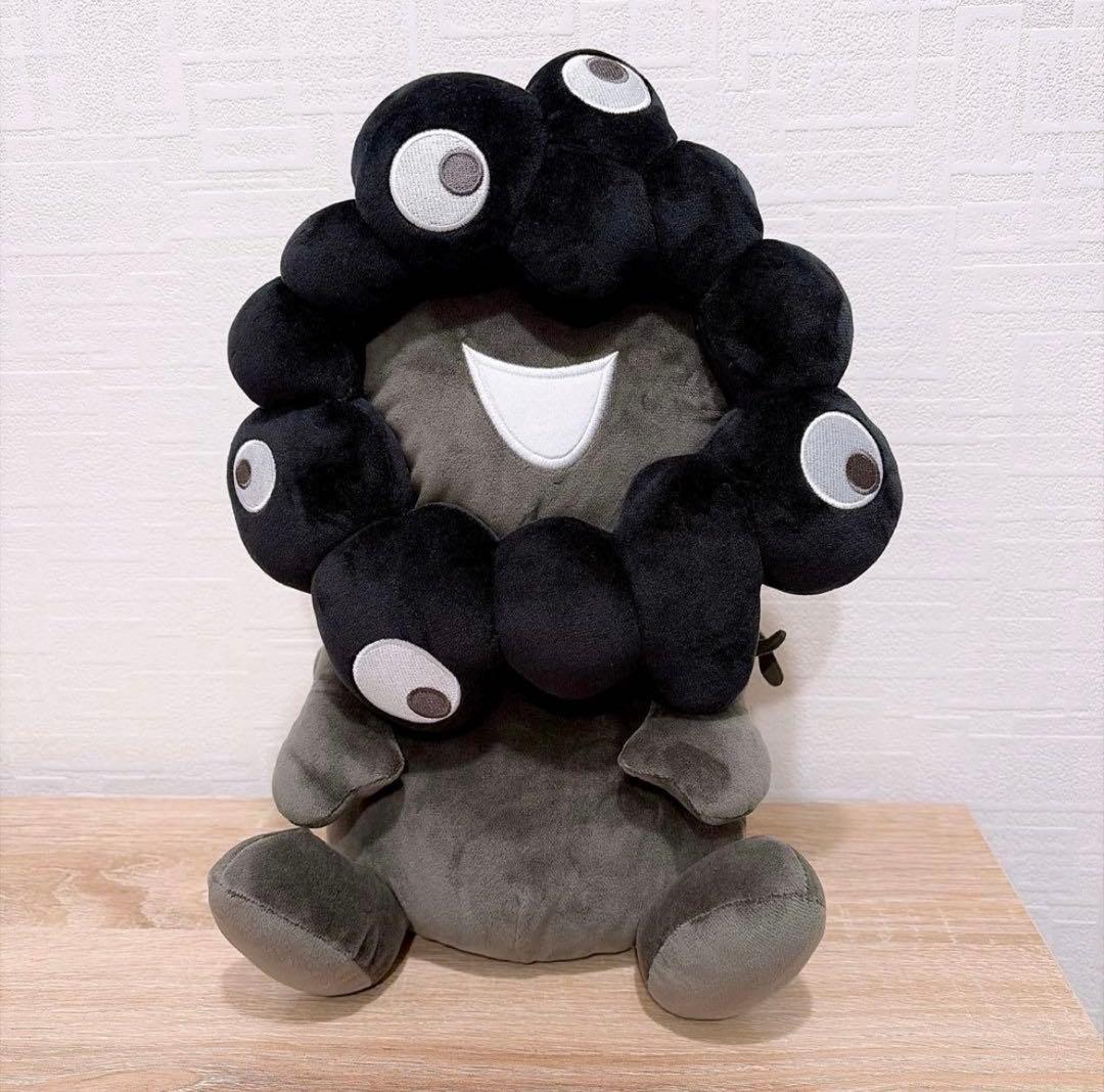 ミャクミャクお手玉風ぬいぐるみ　Lサイズ 黒　ブラック　万博　EXPO2025