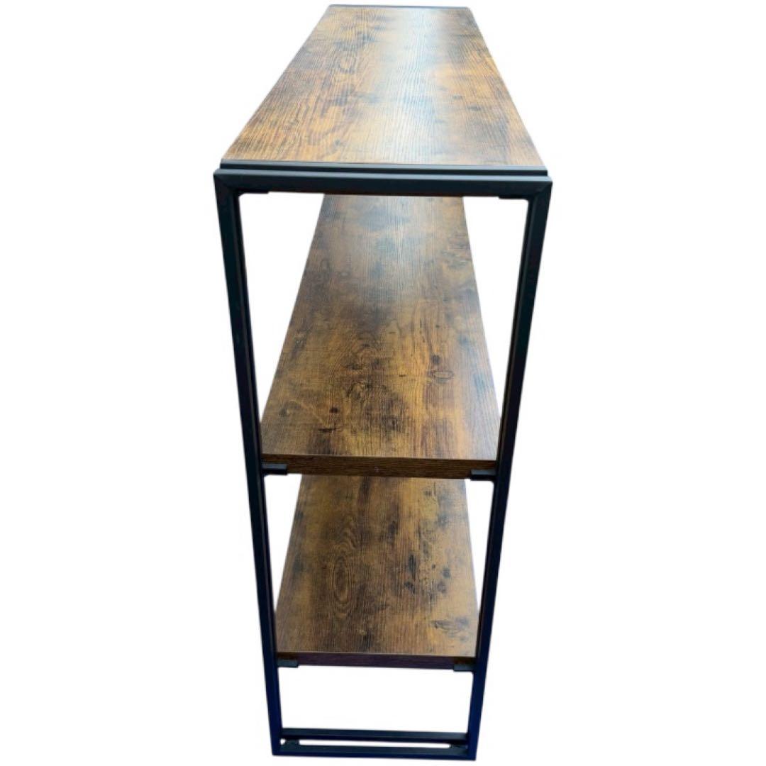木目調棚 オープンシェルフ W120×D30×H86cm 美品