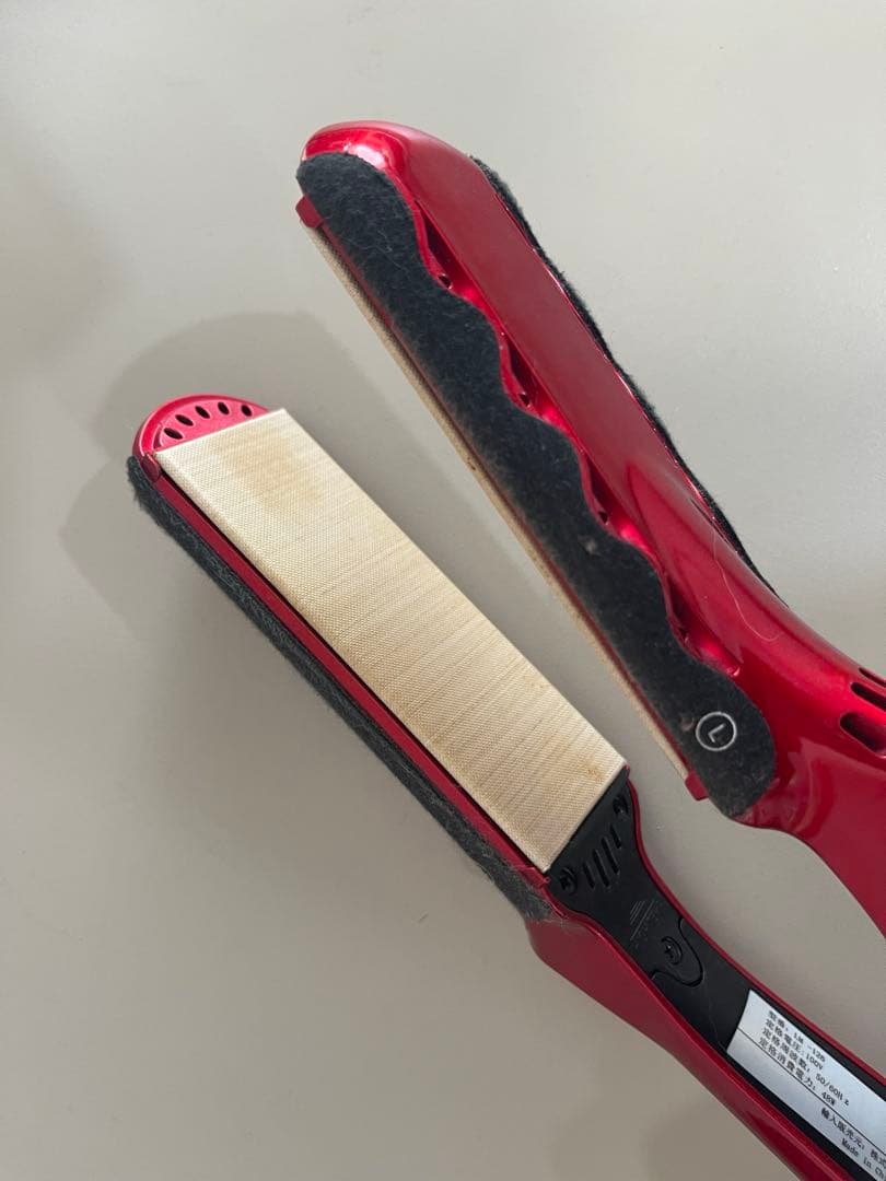 シルクプロアイロンradiant（35mmタイプ） レッド　ジャンク品