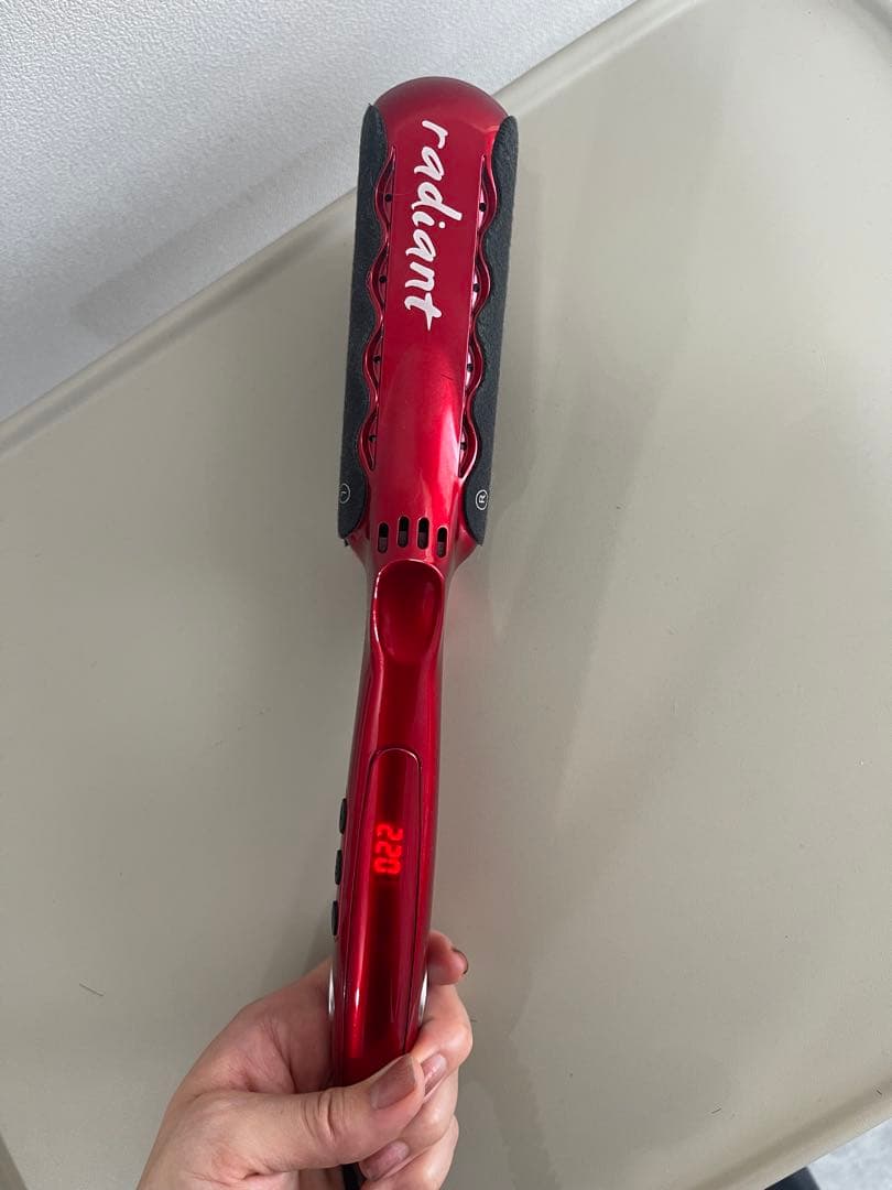 シルクプロアイロンradiant（35mmタイプ） レッド　ジャンク品