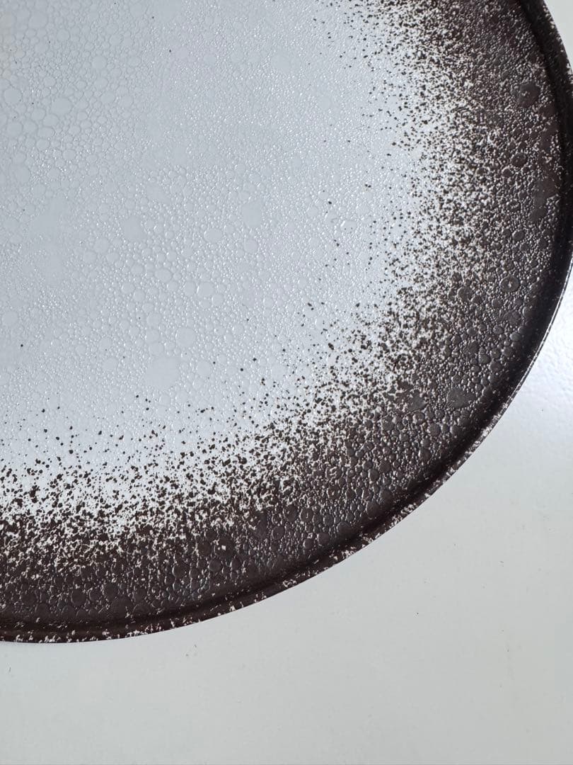 金継ぎ用　ブラウンホワイトグラデーション皿　5枚セット