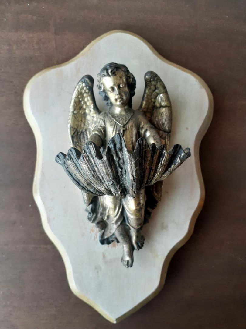 【値下げ】天使の聖水盤　フランスアンティーク