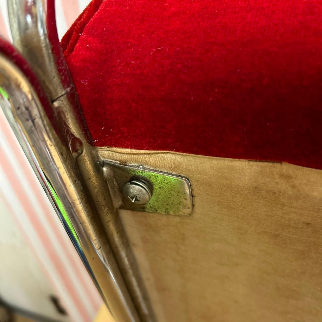 レトロ 喫茶店 ゲームセンター チェア ベロア調 椅子 【送料込】