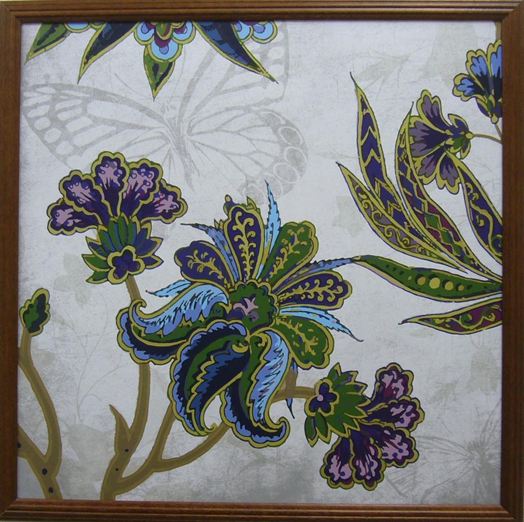 絵画 作者名 グレイ・ジャス 複製画 題名 フローラル パターン