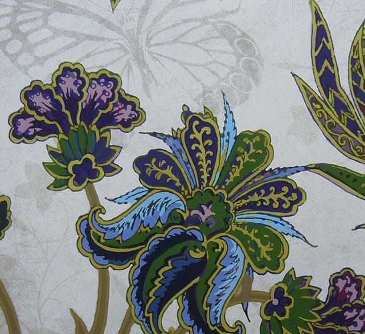 絵画 作者名 グレイ・ジャス 複製画 題名 フローラル パターン