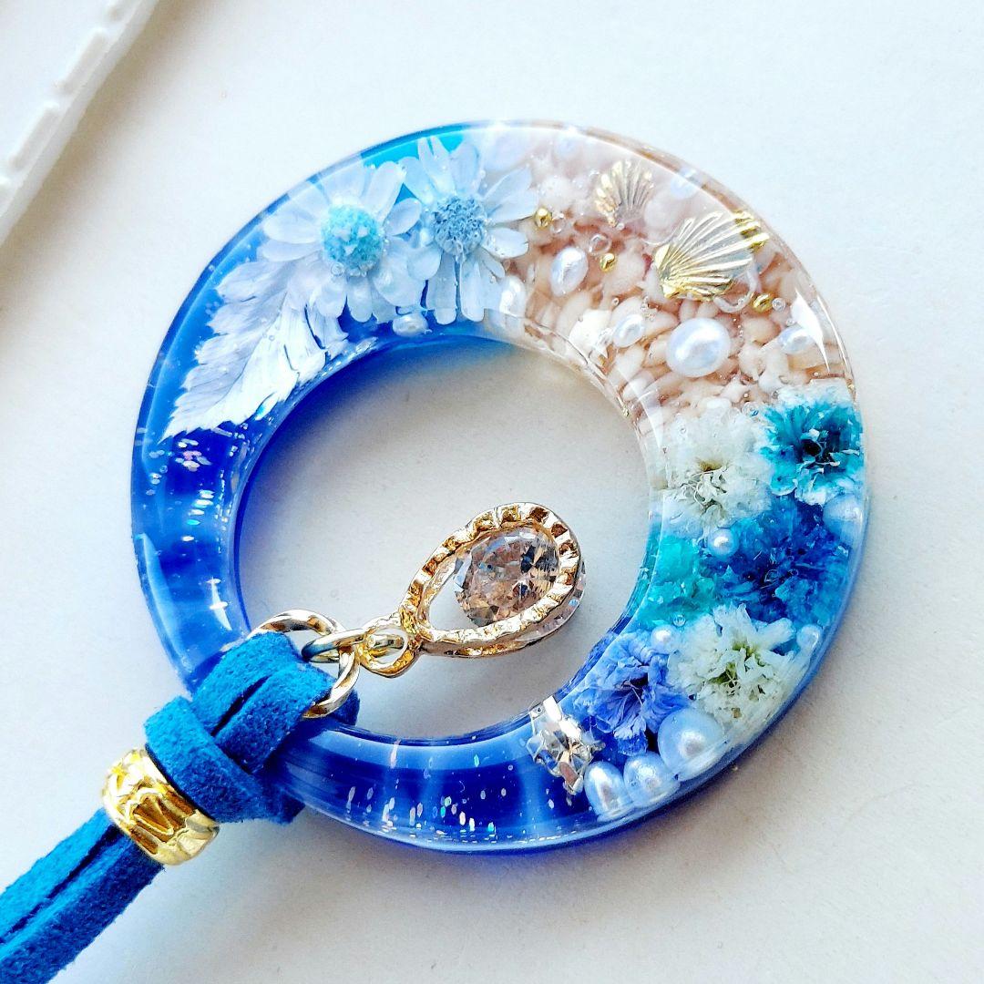 【1603】レジン　海　ネックレス　ペンダント　ハンドメイド