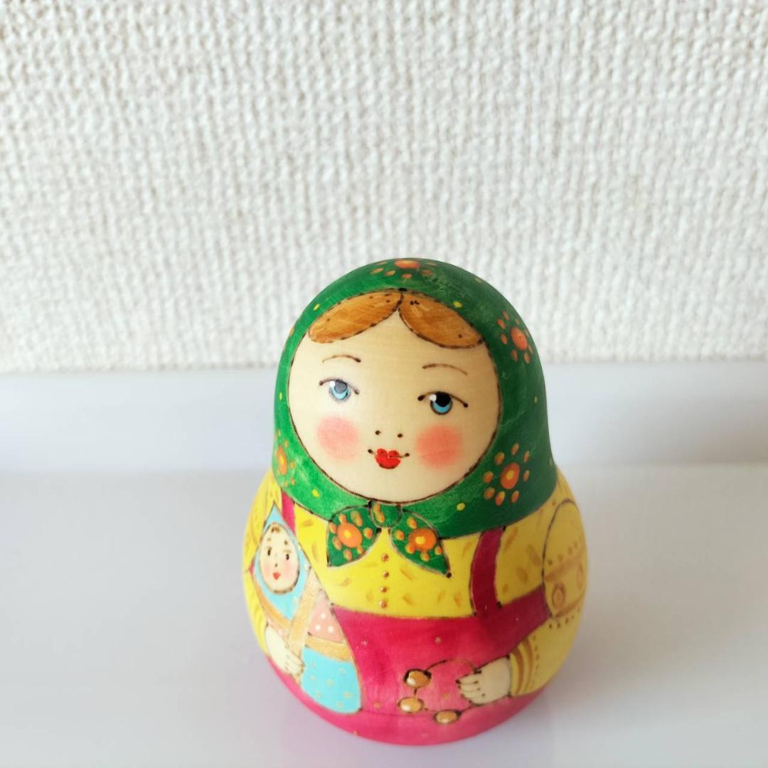 【LYH154】北欧雑貨のインテリア リューバ作の起き上がりこぼし