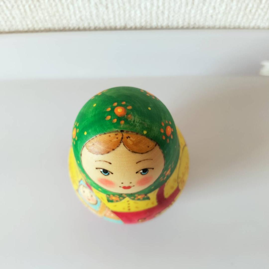 【LYH154】北欧雑貨のインテリア リューバ作の起き上がりこぼし