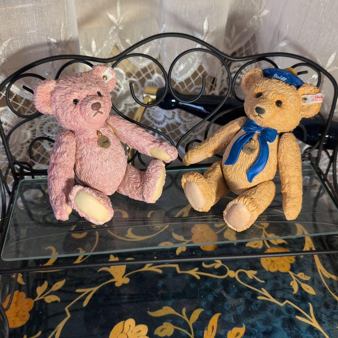 テディベア ペア ビスクドール マサコ＆タロウ 2体セット