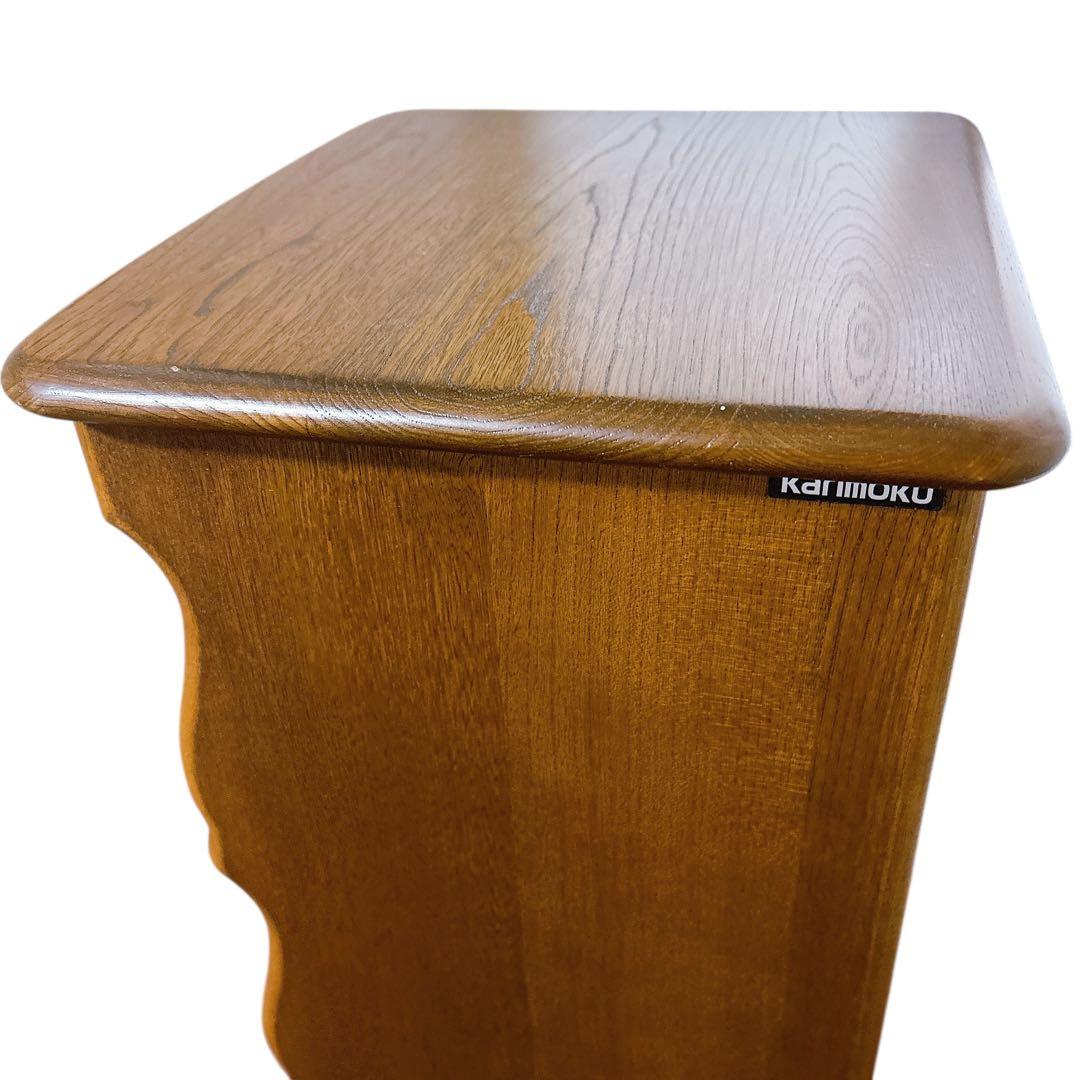 カリモク karimoku 木製 5段 スリッパラック 棚 インテリア レトロ