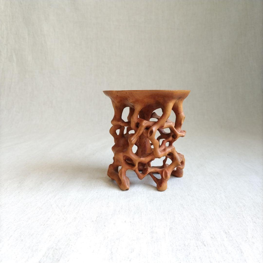 根木台 黄楊（柘植） 古美術・骨董