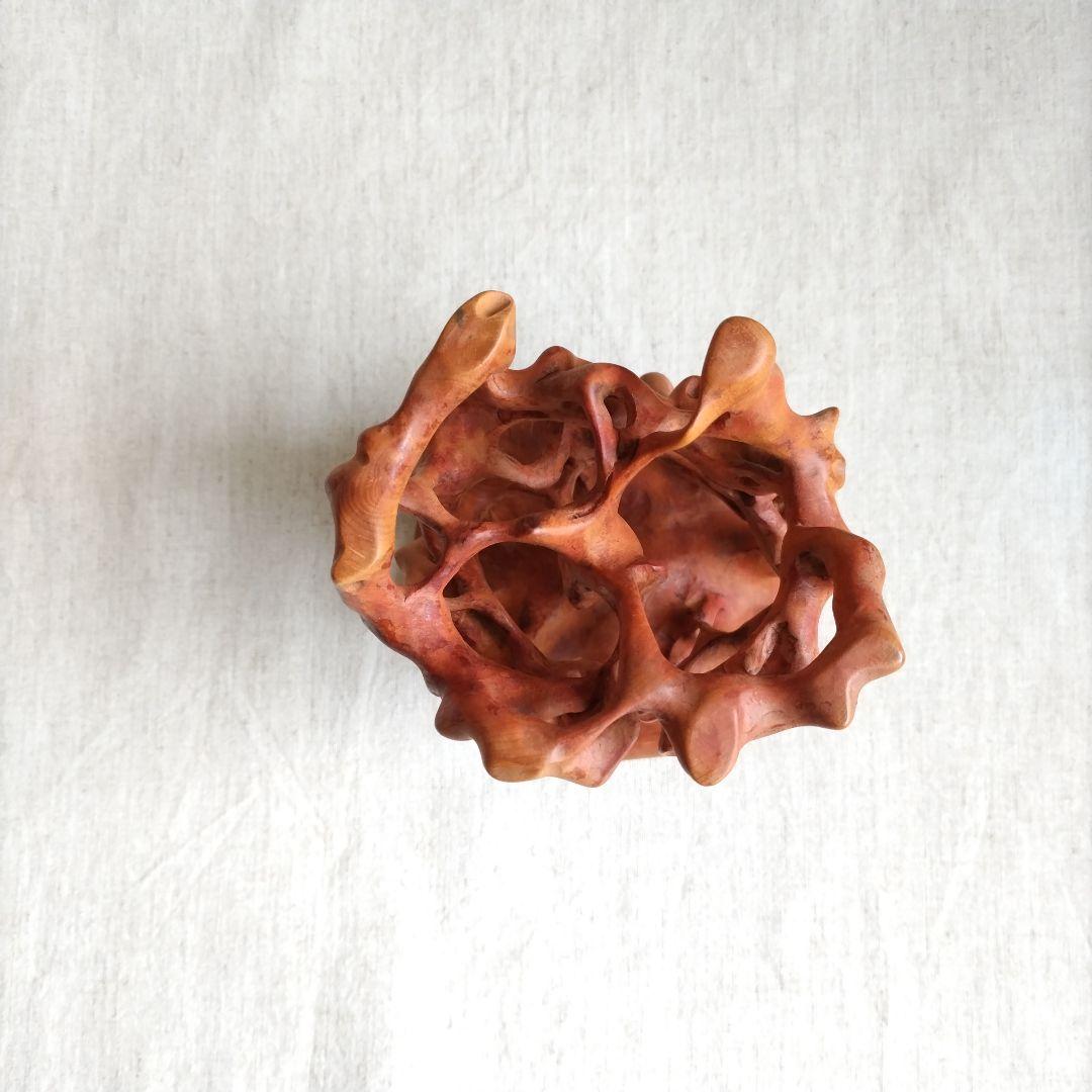 根木台 黄楊（柘植） 古美術・骨董