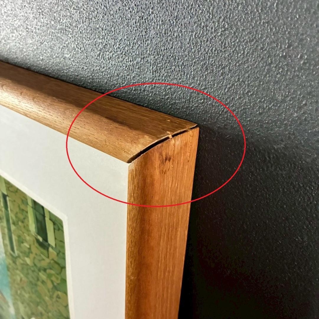 美品 笹倉鉄平「ルピ」シルクスクリーン 額縁入 人気作家 光の情景画家