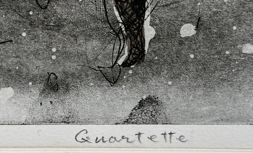 西村宣造 アルルカン 女道化師 銅版画 AP