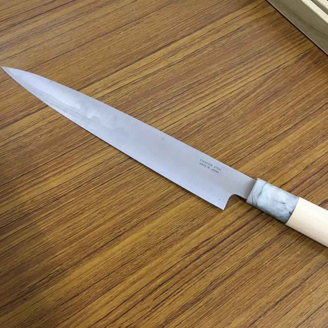 Y 中古保管品 関藤平 和包丁 3本セット 刺身包丁 出刃包丁 三得包丁