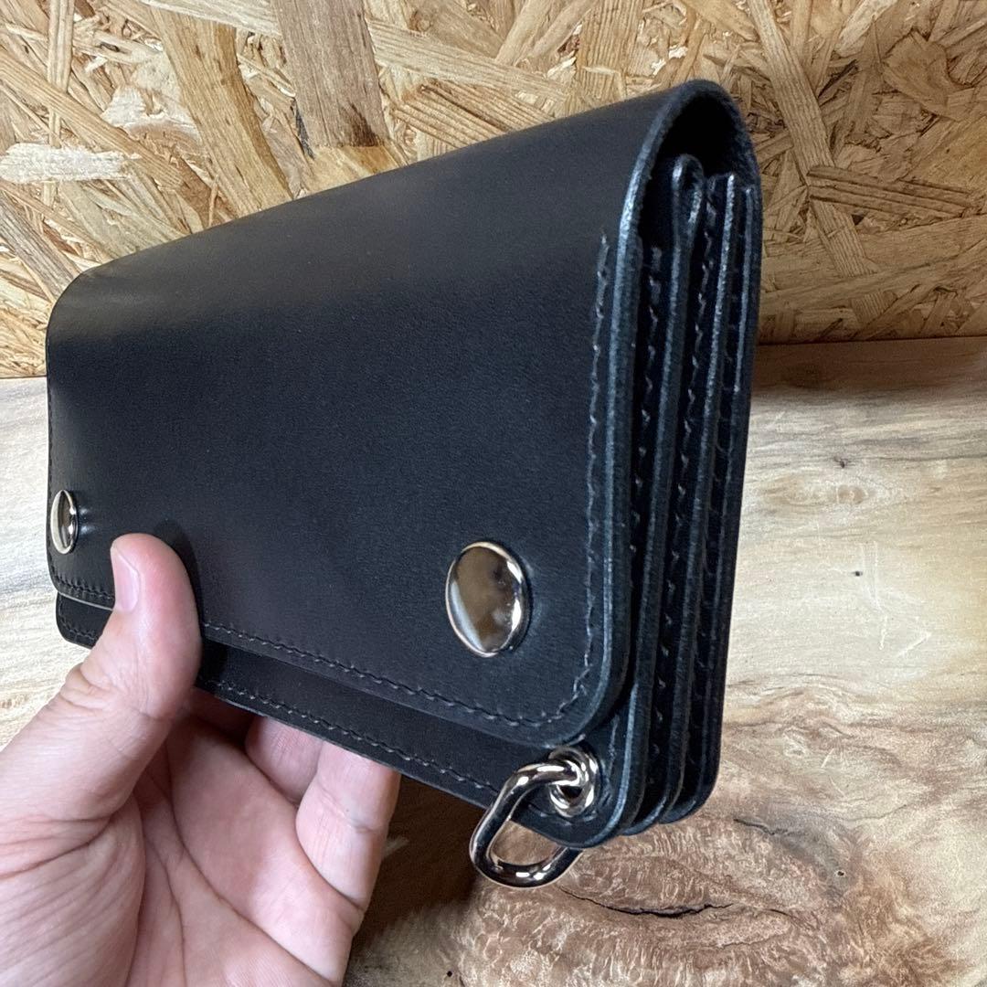 180 カスタム トラッカーウォレット 姫路レザー オイルレザー ニッケル