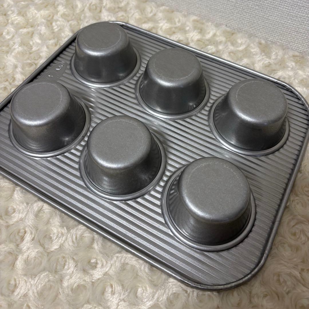 USA PAN マフィン型 ベイキングカップ 6個用 丸型 未使用品