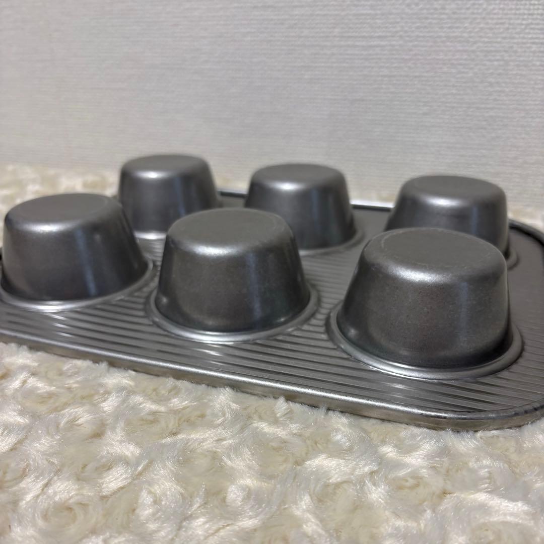 USA PAN マフィン型 ベイキングカップ 6個用 丸型 未使用品