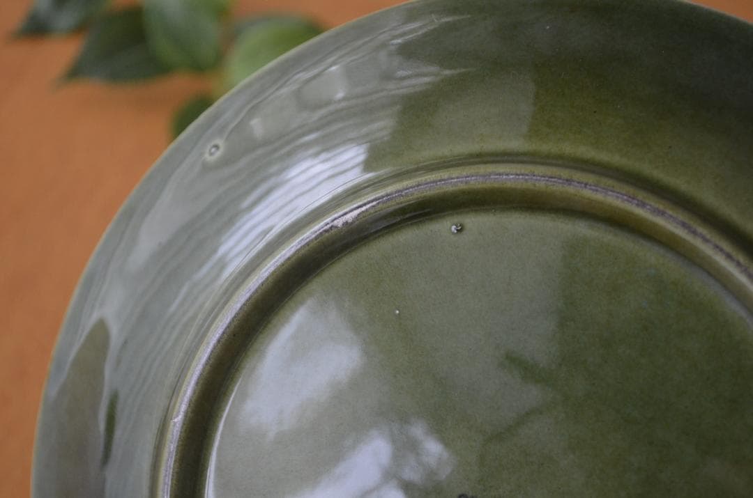 ゲフレ●KOSMOS/コスモス●19cmプレート2枚オリーブ/グリーン