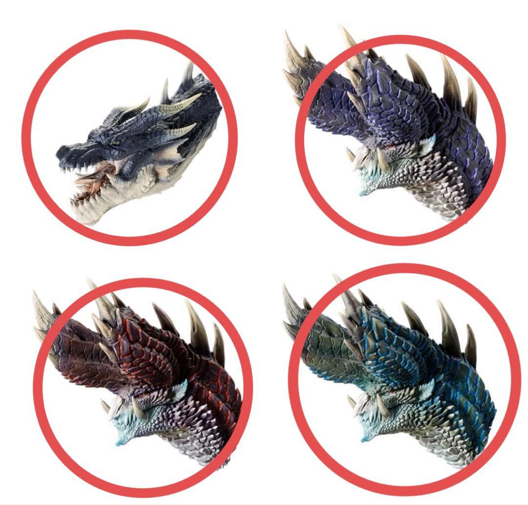 1番くじB賞　ミラボレアス　ヘッドマグネット全種　その他クリアファイル