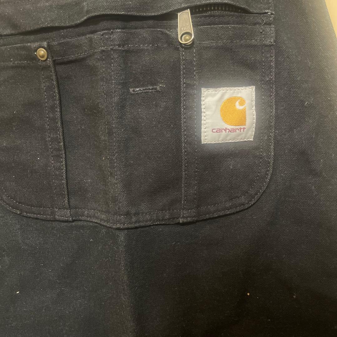 Carhartt ブラックエプロン ダック生地