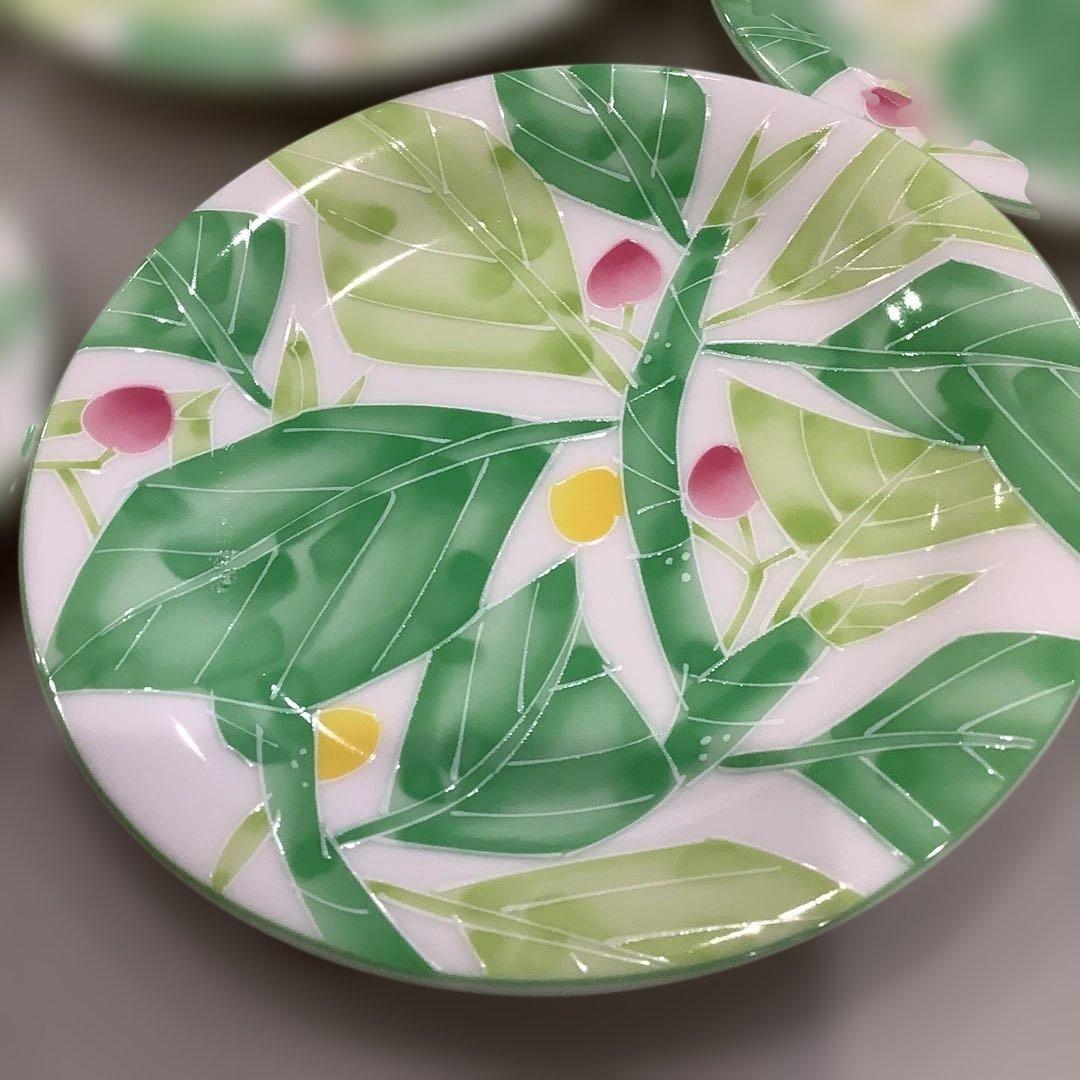 1090 KORANSHA 葉と果実の皿 5枚セット