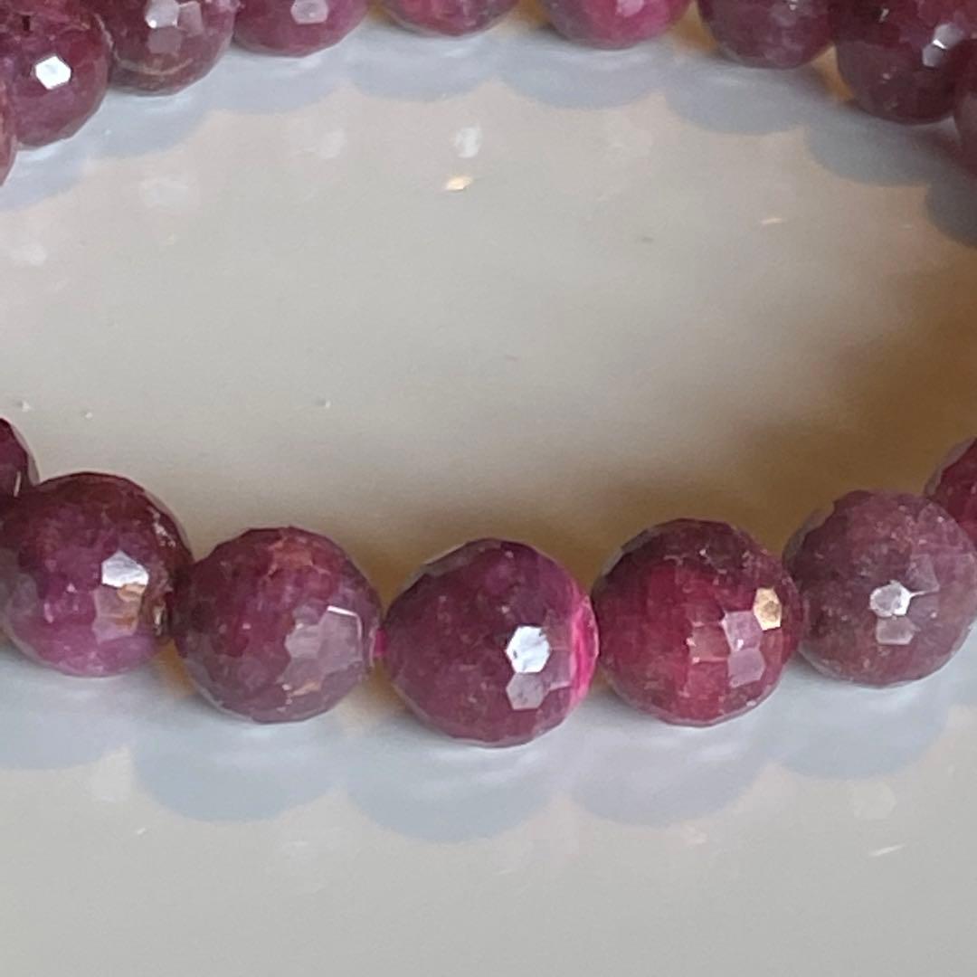 ルビー ボールカット ブレスレット