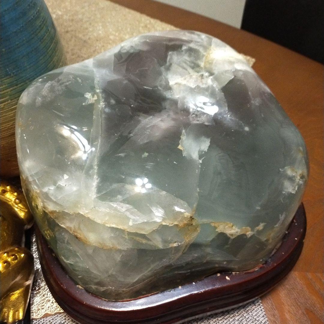 特大　最高の癒し.グリーンフローライト １４kg原石(購入者特典有り)