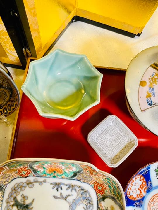 A15 お一人様7点　古伊万里　高級骨董膳