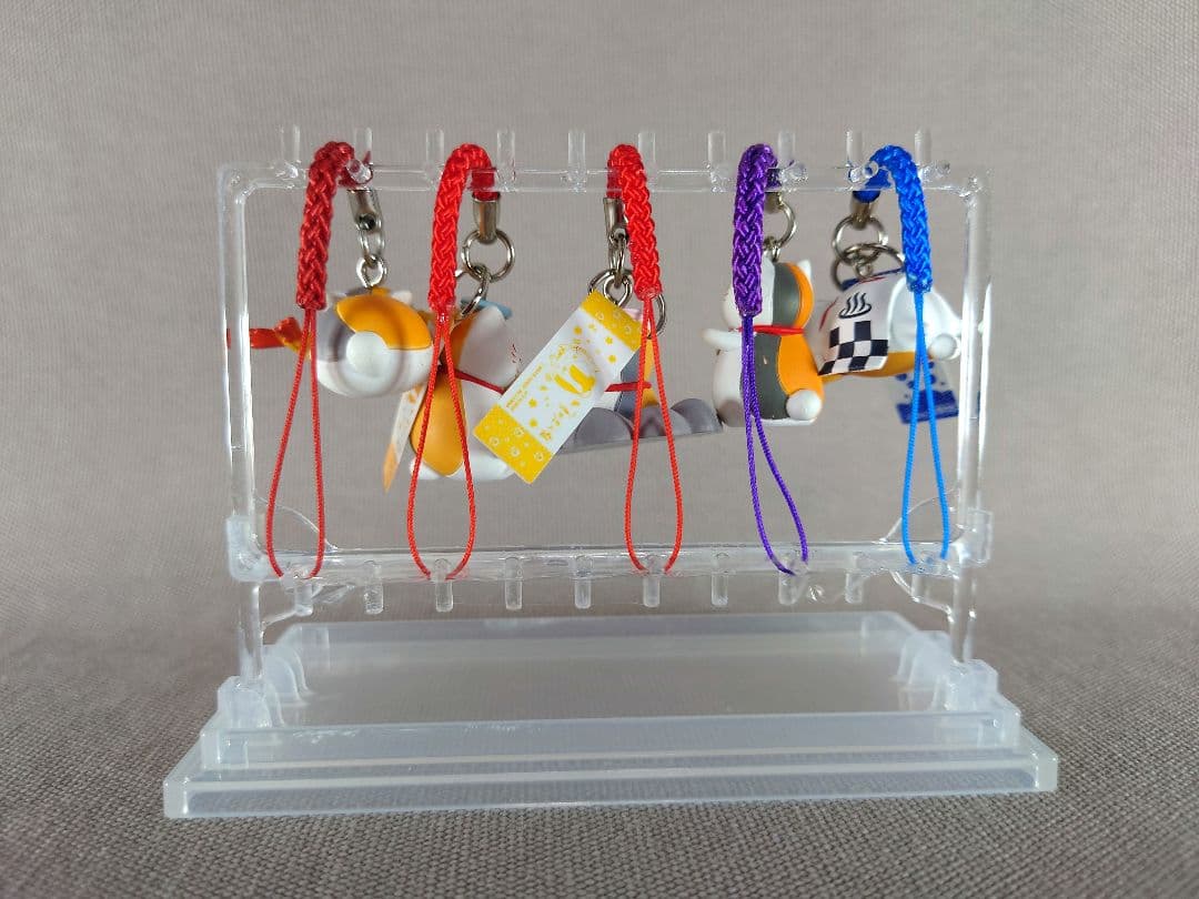 夏目友人帳　ニャンコ先生　ストラップ　根付　縁起物　15個＋ケース