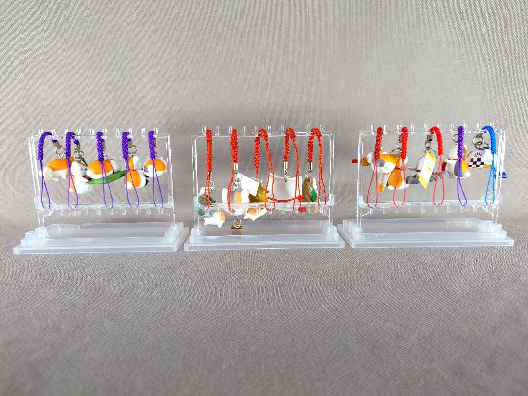 夏目友人帳　ニャンコ先生　ストラップ　根付　縁起物　15個＋ケース