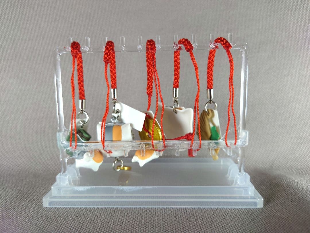 夏目友人帳　ニャンコ先生　ストラップ　根付　縁起物　15個＋ケース