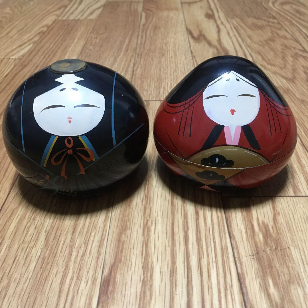 1063 大内人形　大内塗り　民芸菓子　大内人形飴　ケース　セット