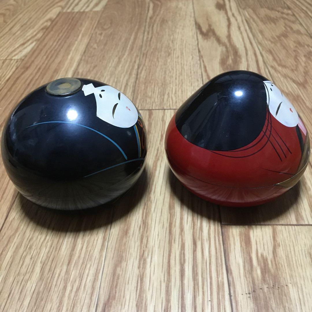 1063 大内人形　大内塗り　民芸菓子　大内人形飴　ケース　セット