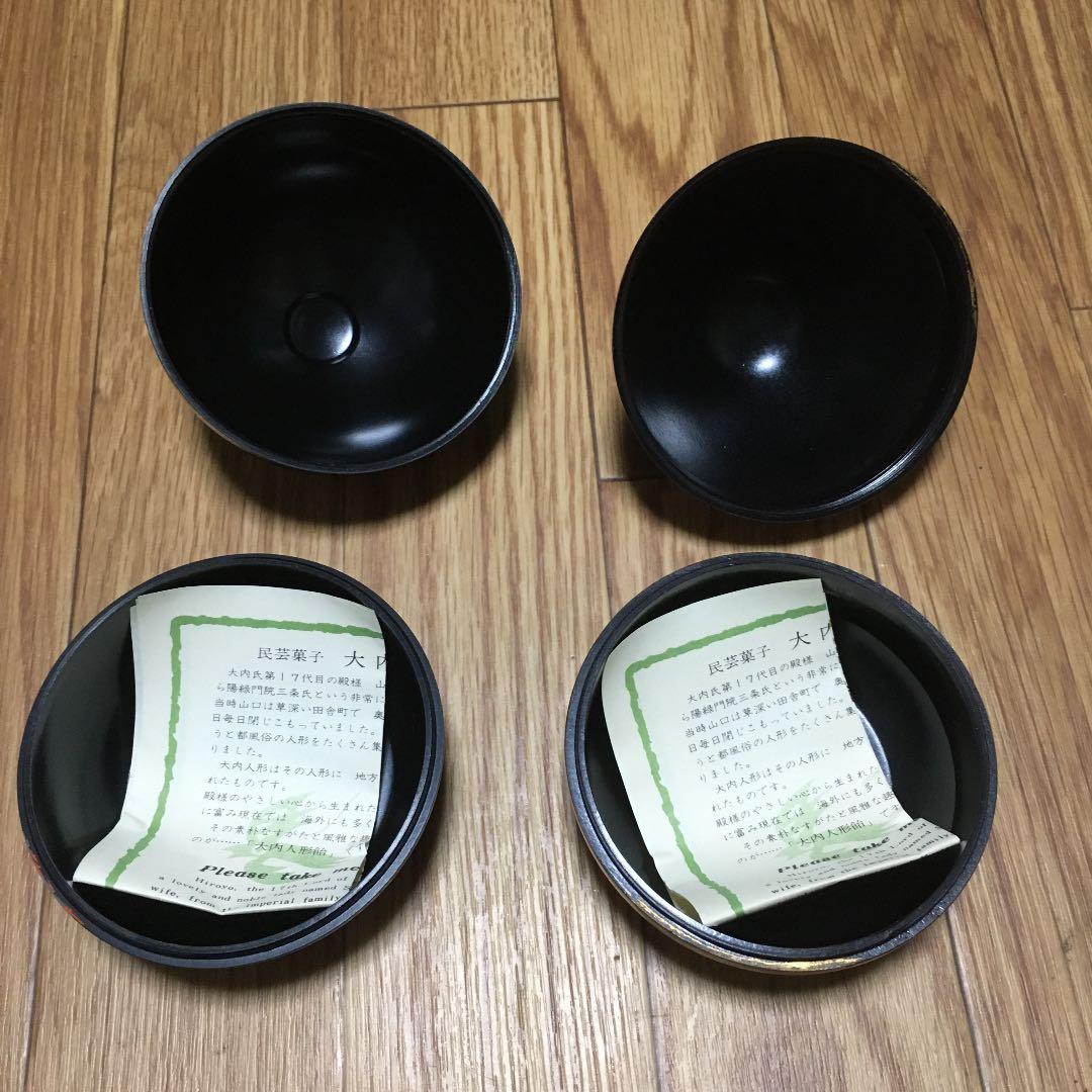 1063 大内人形　大内塗り　民芸菓子　大内人形飴　ケース　セット