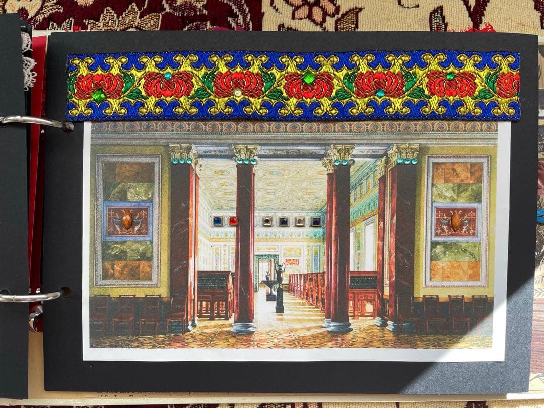 ハンドメイド☆ジャンクジャーナル雑記帳(豪華室内インテリア)装飾　観賞用