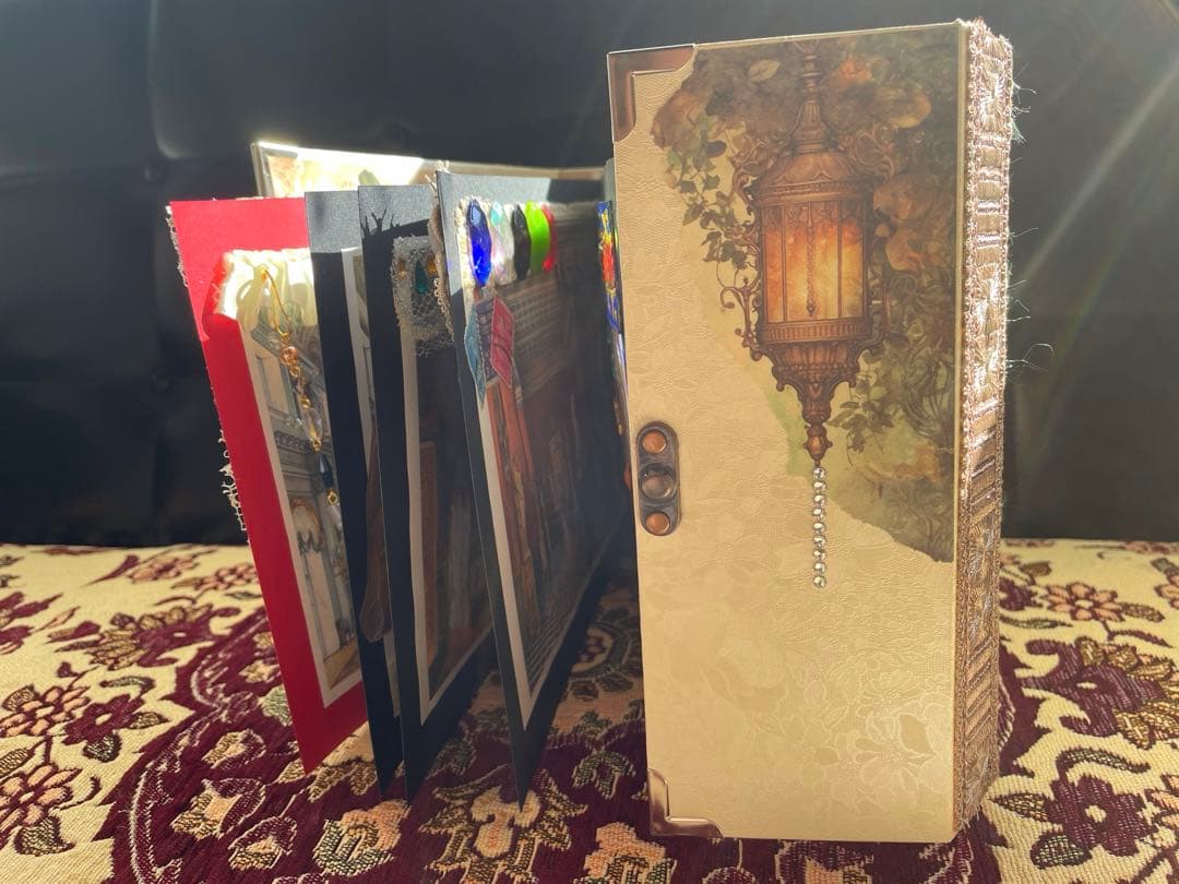 ハンドメイド☆ジャンクジャーナル雑記帳(豪華室内インテリア)装飾　観賞用