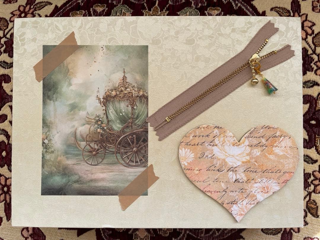 ハンドメイド☆ジャンクジャーナル雑記帳(豪華室内インテリア)装飾　観賞用