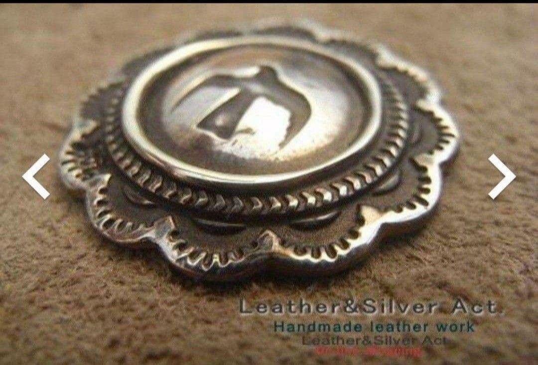 ハンドメイド　イーグル　シルバーコンチョ ヘアゴム、アクセサリーバーツに　925