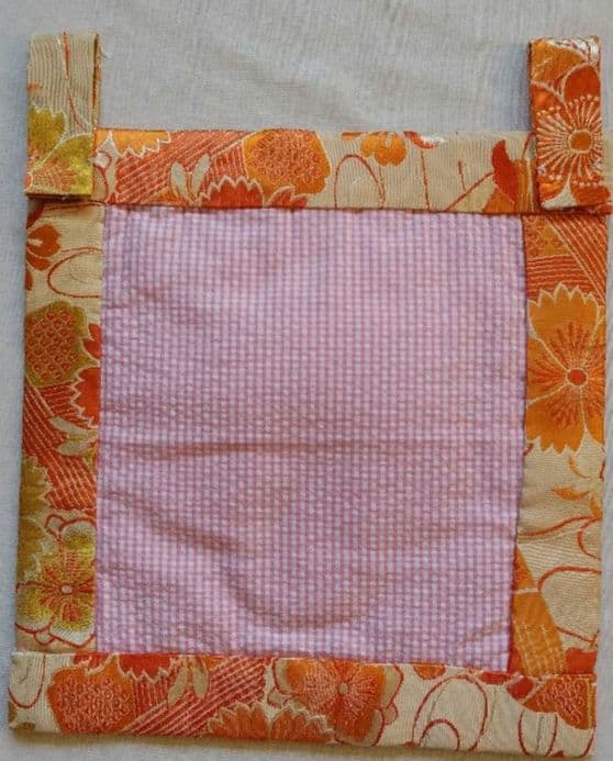 ハンドメイド　パッチワークタペストリー　古布着物