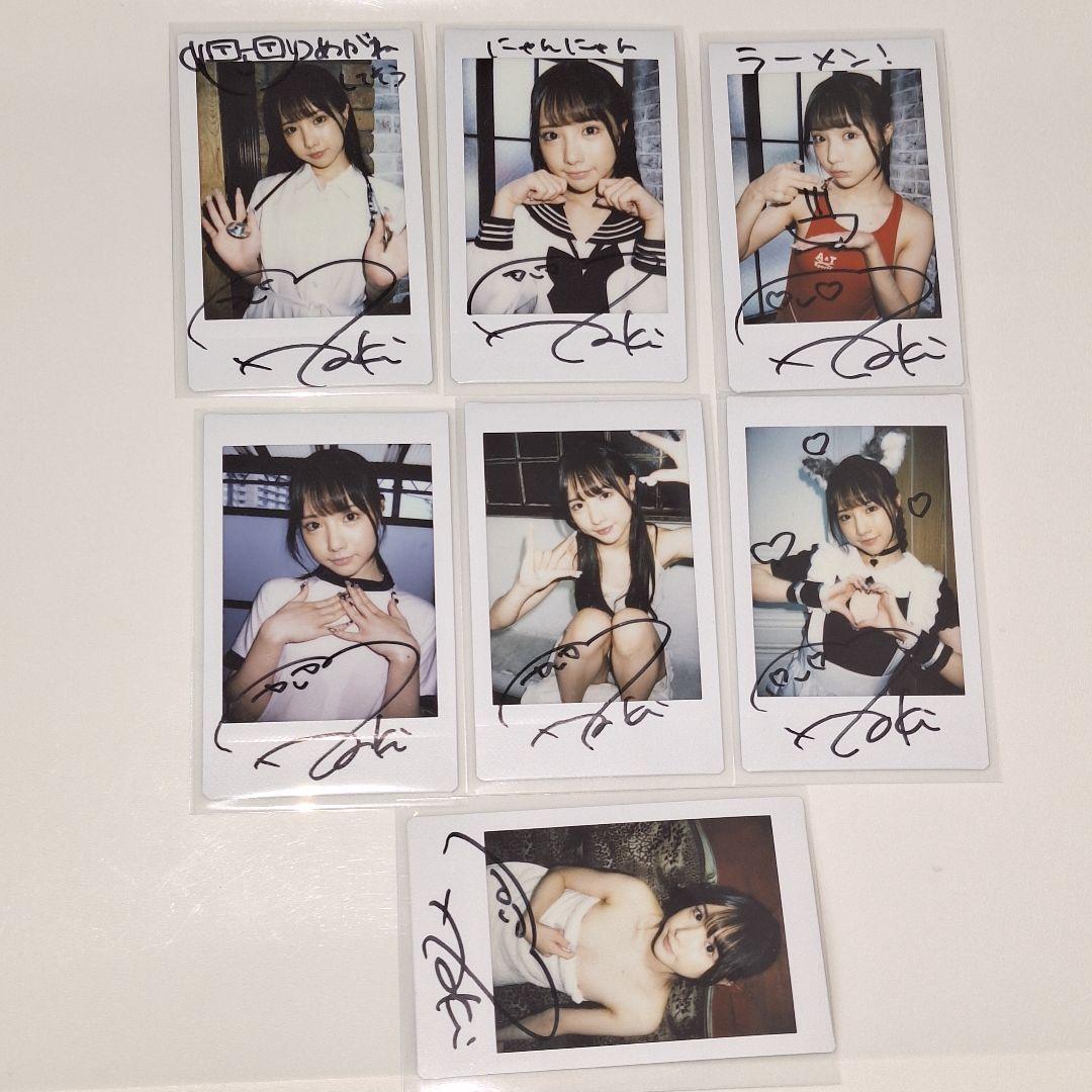 佐々木さき　落書き ＋ 直筆サイン入り現場チェキ　５枚セット