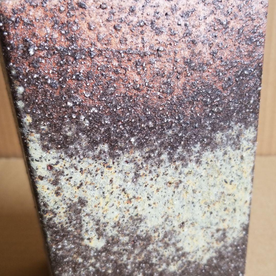 信楽焼 花入れ 窯肌手付花入れ 高さ３１.５cm