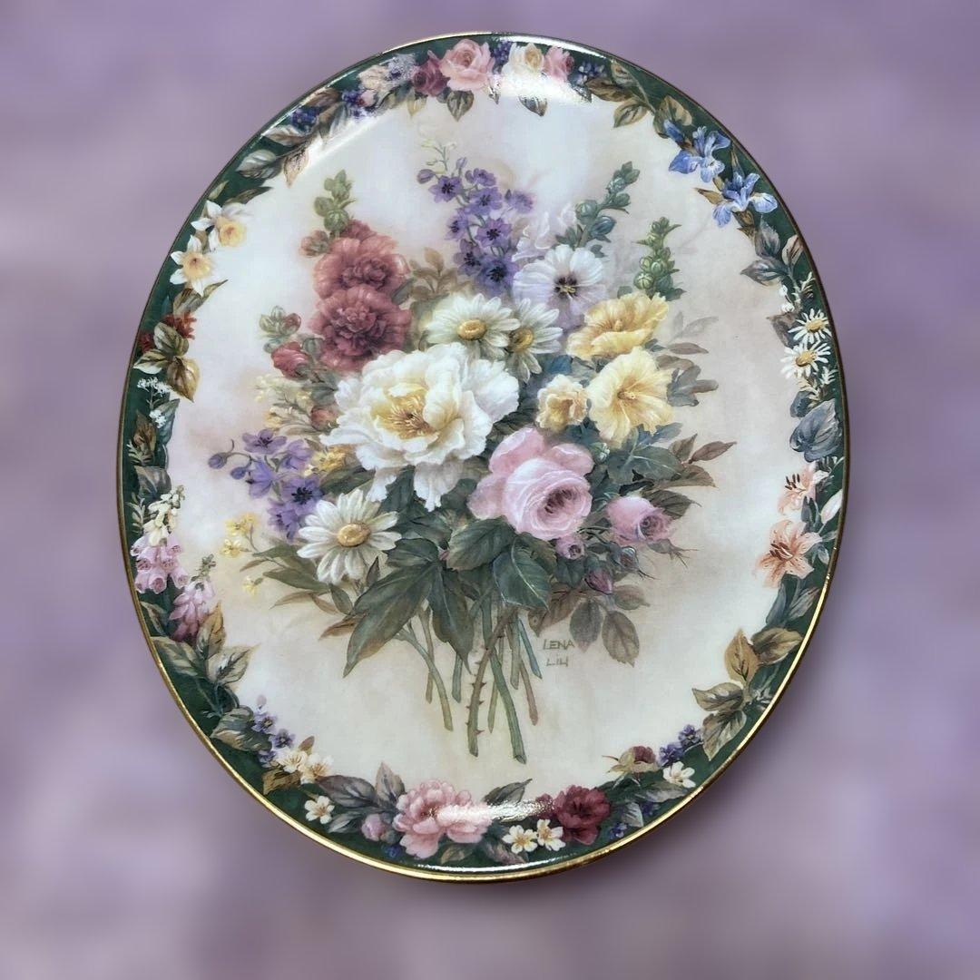 Lena Liu Remembrance限定生産陶器製、壁掛け飾り皿、調度工芸品