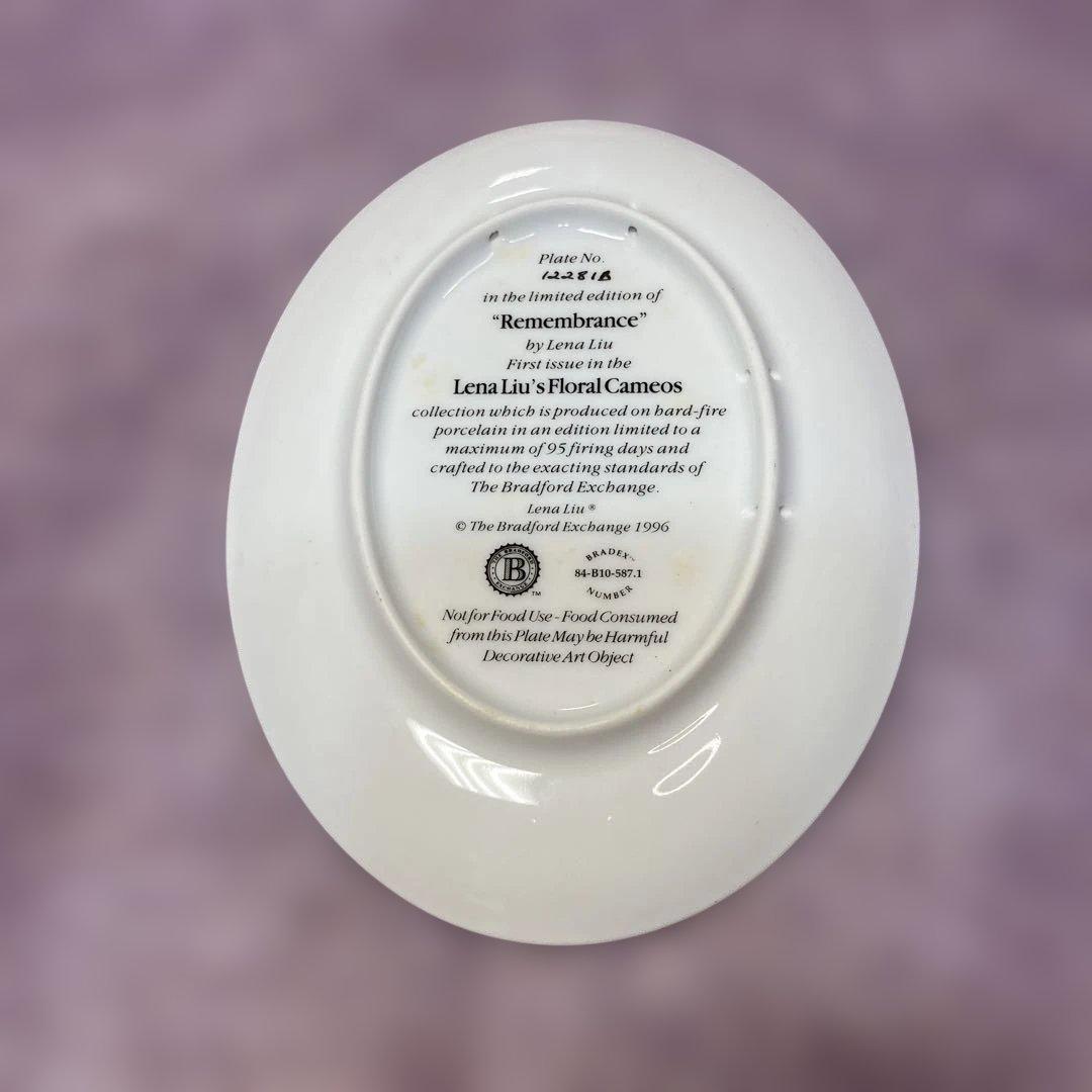 Lena Liu Remembrance限定生産陶器製、壁掛け飾り皿、調度工芸品