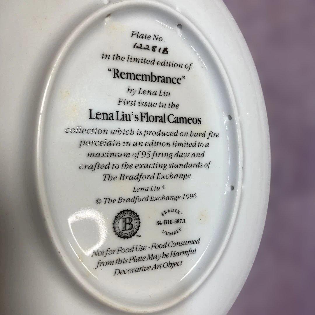 Lena Liu Remembrance限定生産陶器製、壁掛け飾り皿、調度工芸品