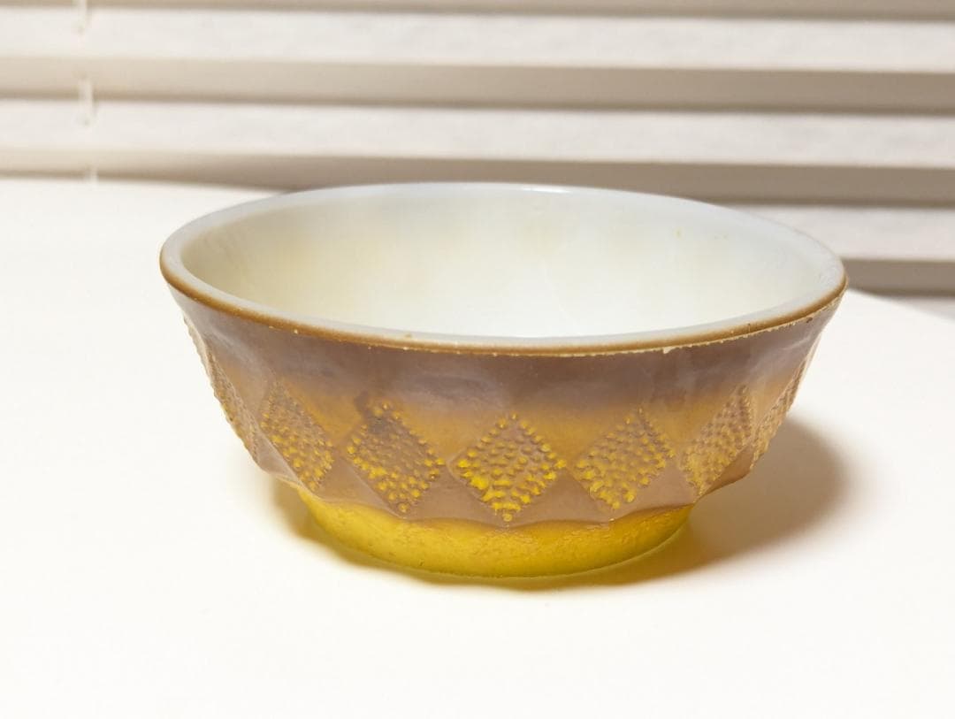 ファイヤーキング USAヴィンテージ アボカド ボウル イエロー セット