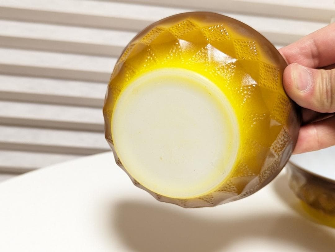 ファイヤーキング USAヴィンテージ アボカド ボウル イエロー セット