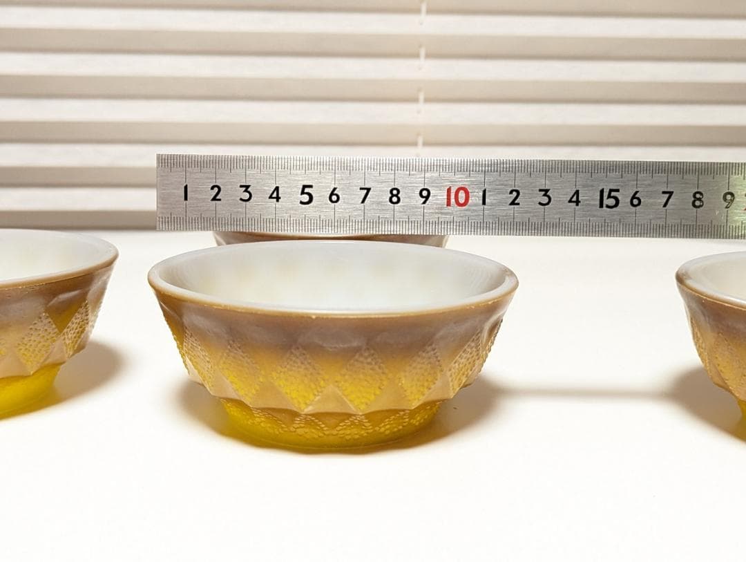 ファイヤーキング USAヴィンテージ アボカド ボウル イエロー セット