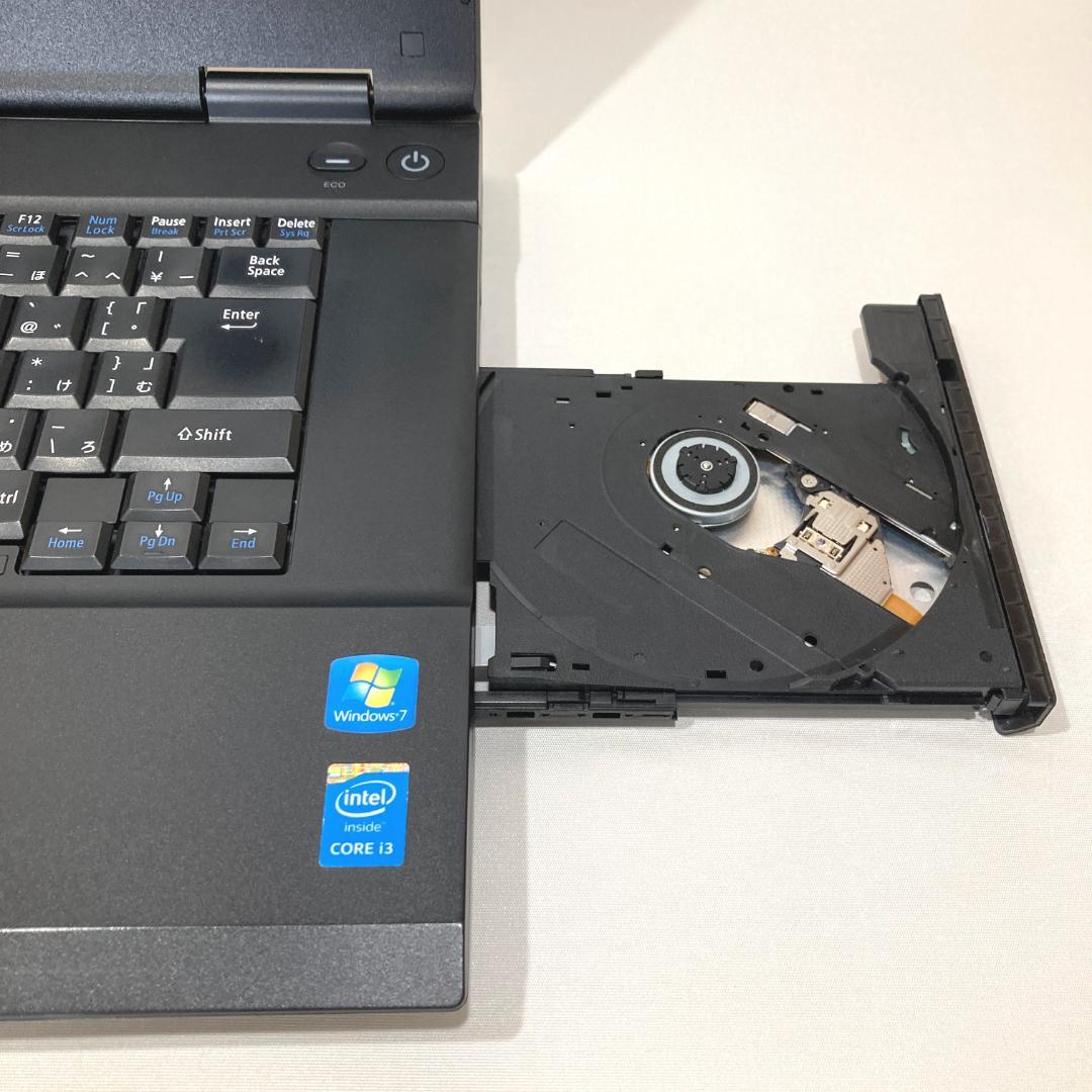 初心者向け✨快適i3・大画面・DVD✨黒✨すぐ使えるノートパソコン◇D507-1