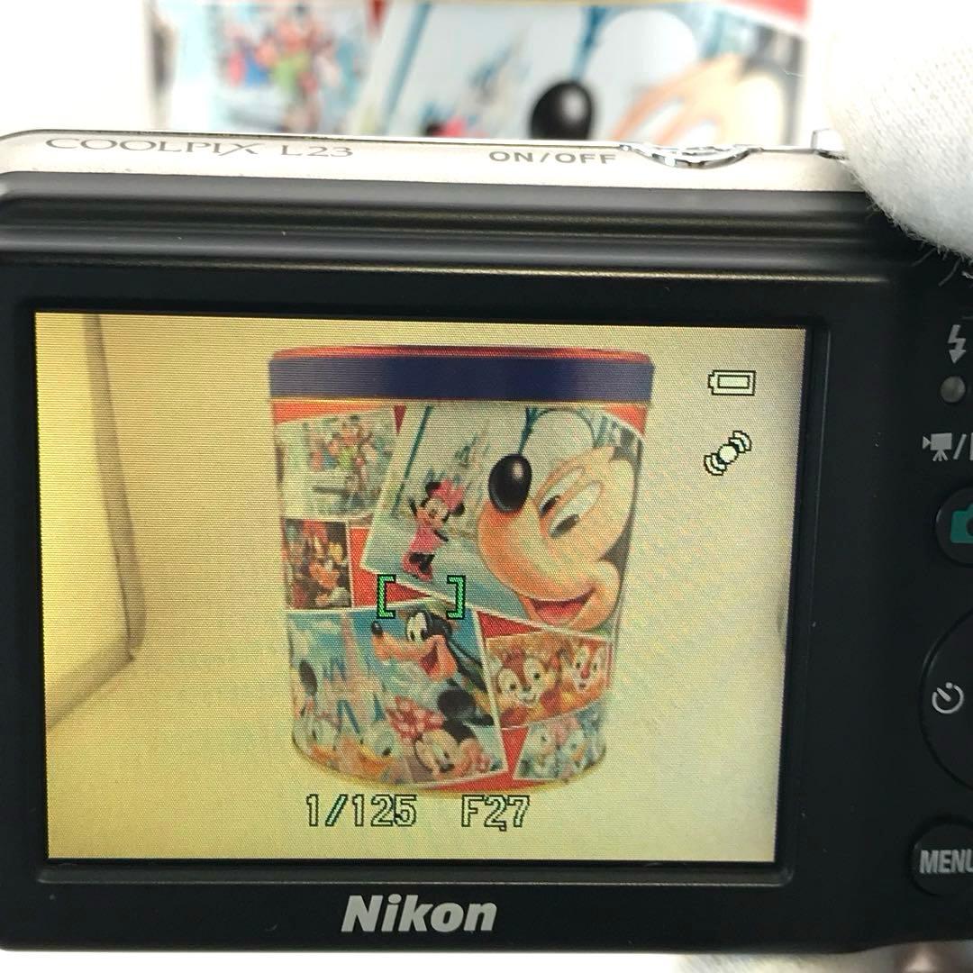 SDカード、リーダー付【動作確認済】Nikon COOLPIX L23 シルバー